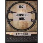 porsche 911s 1971 leather steering wheel cover restoration 1