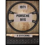 porsche 911s 1971 leather steering wheel cover restoration