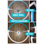 riva super aquarama boat 1965 steering wheel restoration 1
