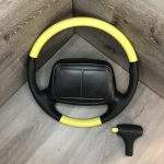 1996 Chevy Impala Wood/Leather Steering Wheel Restored 11106
