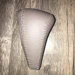 Toyota Land Cruiser Oak Leather Shift Handle Restored Front p1821