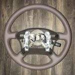 Toyota Land Cruiser Oak Leather Steering Wheel Restoration Cover / 80 Series / 1995-1997 / Clean Cover Wrap Repair / p2029