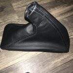 Toyota Land Cruiser Black Leather Shift Boot Restored Front p2093