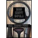 1996 Chevy Impala Carbon Fiber and Leather Steering Wheel 2292