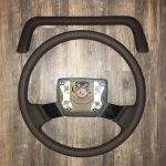 Toyota Land Cruiser Oak Leather Steering Wheel Restoration / FJ-62 Series / 1988-1990 / Clean Cover Wrap Repair / p2891