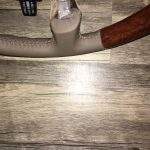 Toyota Land Cruiser Wood-Leather Oak Steering Wheel Baseball Stitching / p5827