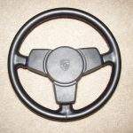 Porsche 924 944 928 / Year 1990-1994 / Leather Steering Wheel Restored / Cover Wrap Repair / p10014