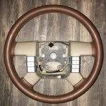 Ford F150 King Ranch Leather Steering Wheel Restoration / 2004-2008 / Clean Cover Wrap Repair / p1672