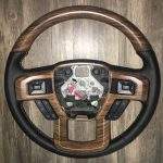 Ford Expedition Wood Leather Steering Wheel Restoration / F150 F250 F350 F450 / 2015-2020 / Clean Cover Wrap Repair / p1696