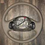 Ford F150 Med Dk Parchment Leather Steering Wheel Restoration / F150 F250 F350 Excursion / 1998-2006 / Clean Cover Wrap Repair / p2142