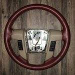 Ford F150 King Ranch Leather Steering Wheel Restoration / F150 / 2009-2012 / Clean Cover Wrap Repair / p3117