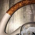 Ford F150 Wood Leather Steering Wheel Restoration / F150 F250 F350 Excursion / 1998-2006 / Clean Cover Wrap Repair / p3466