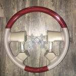 Ford F150 Wood Leather Steering Wheel Restoration / 2004-2008 / Clean Cover Wrap Repair / p3591