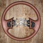 Ford F250 King Ranch Leather Steering Wheel p410