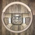Ford F150 Leather Steering Wheel Restoration / 2004-2008 / Clean Cover Wrap Repair / p4373