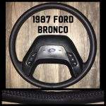 Ford Bronco Leather Steering Wheel Restoration / F150 Bronco Explorer Ranger / 1987-1992 / Clean Cover Wrap Repair / p4755