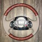 Ford F150 Wood Leather Steering Wheel Restoration / F150 F250 F350 Excursion / 1998-2006 / Clean Cover Wrap Repair / p6411