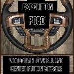 Ford F150 Wood Leather Steering Wheel Restoration / F150 F250 F350 F450 / 2015-2020 / Clean Cover Wrap Repair / p6581