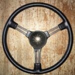 Austin Healey 1955 Steering Wheel Classic Restored to New Leather P8555