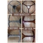Bentley 1956 Steering Wheel Classic Restored to New BEFORE AFTER P0690