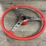 Chevy Corvette 1962 Steering Wheel Classic Restored to New Leather P9244