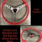 Chevy Corvette 1962 Steering Wheel Classic Restored to New Leather P9279