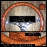 Chevy Corvette 1963 Steering Wheel Classic Restored to New Wood P2677