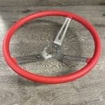 Chevy Corvette 1964 Steering Wheel Restored to New Leather P0596