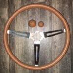 Chevy Corvette Steering Wheel and Shift Knobs Classic Restored to New Leather P1823