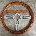 Chevy Steering Wheel Classic Restored to New Wood P6240