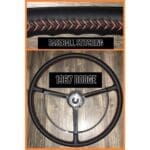Dodge 1967 Steering Wheel Restored to New Leather P0202a