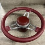 Dodge Charger 1976 Steering Wheel Classic Restored to New Leather P0798
