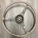 Ford Deluxe 1939 Steering Wheel Classic Restored to New BEFORE P8972a