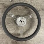 Ford Deluxe Coupe 1939 Steering Wheel Classic Restored to New Leather P9186