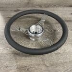 Ford Deluxe Coupe 1939 Steering Wheel Classic Restored to New Leather P9187