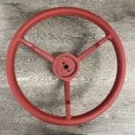 Ford Galaxie 500 1963 Steering Wheel Restored to New Leather P0402
