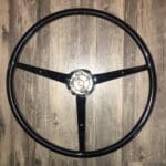 Ford Mustang 1965 Steering Wheel Restored in New Leather P4528