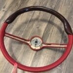 Ford Thunderbird 1964 Steering Wheel Classic Restored to New Leather and Wood P7166