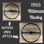 Hillman Husky 1965 Steering Wheel Classic Restored to New BEFORE AFTER P1591