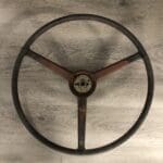 International Truck 1973 Steering Wheel BEFORE Restore P1596