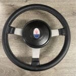Maserati Bona 1972 Steering Wheel Restored to New Leather P4432