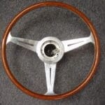 Nardi Steering Wheel Classic Restored to New Wood BEFORE P7240114