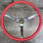 Plymouth Valiant 1965 Steering Wheel Classic Restored to New Leather P3625