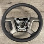 Chevy Silverado 2007 Steering Wheel Restored to New Leather P2060
