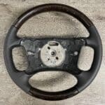 BMW 740i 2001 Steering Wheel Restored to New Leather and Wood P6226