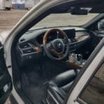 BMW X5 2008 Steering Wheel Restored to New Leather and Wood P7105
