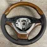 BMW X5 2012 Steering Wheel Restored to New Leather and Wood P6867