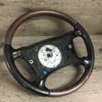 BMW Z3 1999 Steering Wheel Restored to New Leather and Wood BEFORE P3008