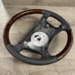 BMW Z3 1999 Steering Wheel Restored to New Leather and Wood P3879