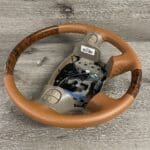 Buick LeSabre Steering Wheel Restored to New Leather and Wood P5787